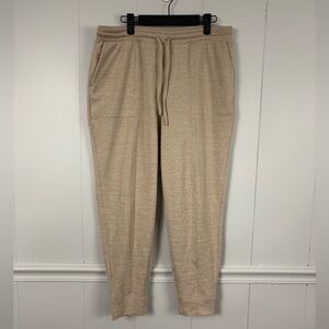 Haven Well Within Sweater Knit Pants Light Tan Size Large Loungewear Cozy